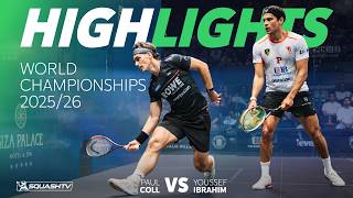 🇳🇿 Coll v Ibrahim 🇪🇬 | PSA World Championships 2025/26 | QUARTER FINAL HIGHLIGHTS
