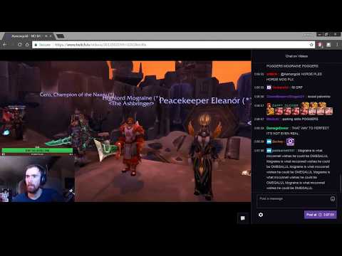 Highlord Mograine, the Ashbringer!  Bits of Asmongold's xmog comp from mid 2018.