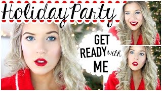 Get Ready with Me: Holiday Party: Hair, Makeup & Outfit