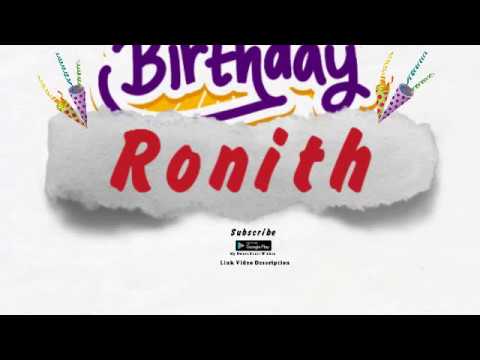 Happy Birthday Ronith