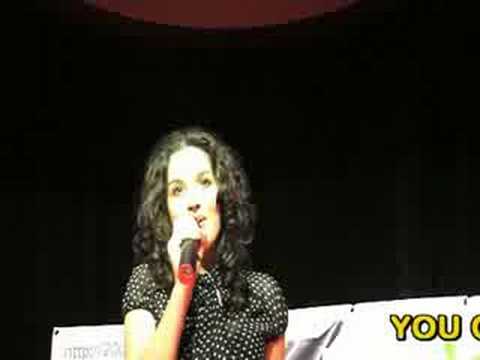 ESC 2007 Maria sings "Rijeka bez imena" at Eurogames party