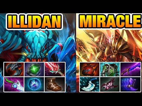Dota2 Miracle- [LC] &  Illidan [Weaver] vs Vega.CeMaTheSlayeR [Windranger] & SexyBamboe [Io]