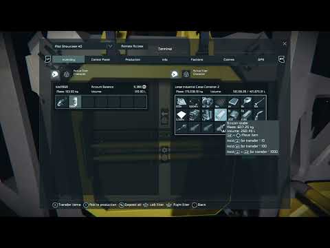 Space Engineers Xbox: Tutorial 101 - Inventory Management and Cargo Transfer