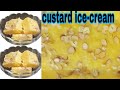 Homemade Custard Ice Cream Recipe Ice Cream Recipe Custard Powder Only 3 Ingredients Ice Cream