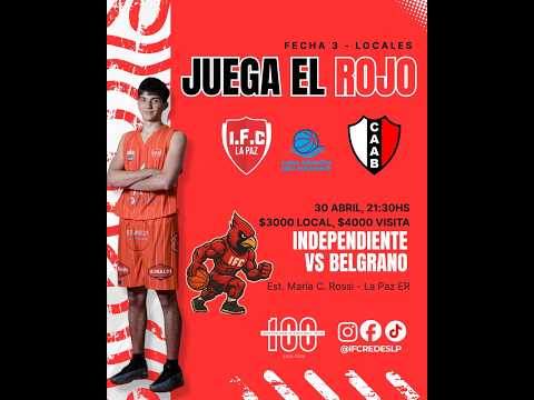 Independiente F.C. (La Paz) Vs. Azopardo Belgrano (Santa Elena) 21,30 Hs.