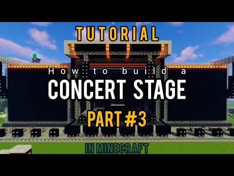 How to build a Concert/Festival Stage in Minecraft | Part #3 | Tutorial [+Download]