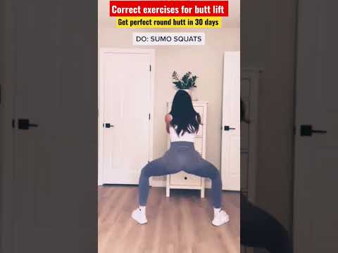 correct exercises for butt lift | get sexy round butt in 30 days | #shorts #fitness #workout