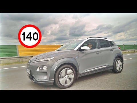 Hyundai Kona Electric EV - High Speed Range Test (ENG) - Test Drive and Review Video
