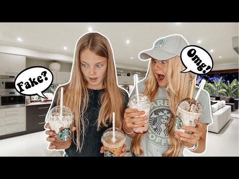 STARBUCKS AT HOME BFF CHALLENGE  | MaVie Noelle Family