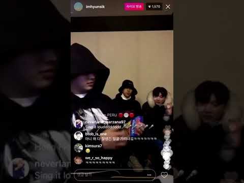 171118 [BtobRV moment] Hyunsik Insta Live - Red Flavor & Red Velvet