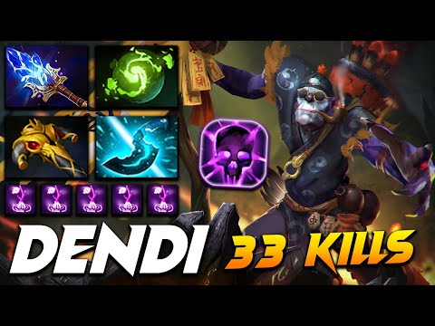 Dendi Witch Doctor 33 KILLS - Dota 2 Pro Gameplay [Watch & Learn]