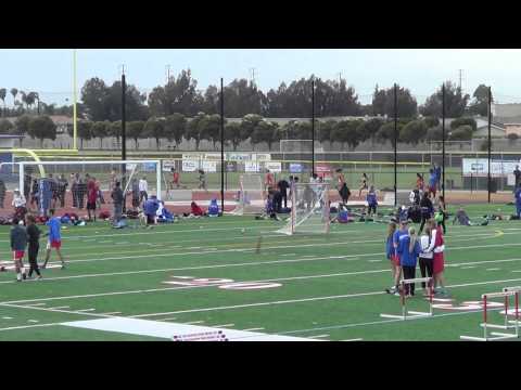 JVG 200m vs Fountain Valley 4-22-15 - Los Alamitos Girls