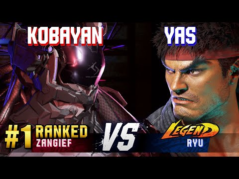 SF6 ▰ KOBAYAN (#1 Ranked Zangief) vs YAS (Ryu) ▰ High Level Gameplay