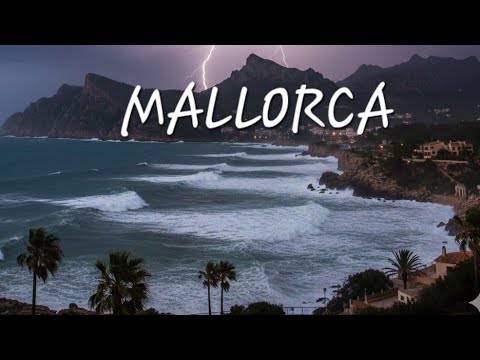 RAIN WALK IN MALLORCA island | Relaxing Rain Ambiance 2025 Spain #mallorca #rainwalk #rainsounds