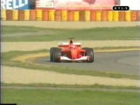 Michael Schumacher testing F1 Ferrari 2001 F2001 - screaming F1 V10 sound
