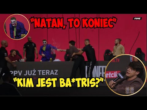 NATAN MARCOŃ VS ADRIAN POLAK| SKRÓT Z KONFERENCJI FAME REBORN| WSZYSTKIE SCENY| #famemma #natan