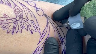 Leafs Tattoo| Time lapse
