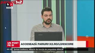 PONTURILE LUI BOGDAN SOCOL: Selecții în cote cuprinse între 1.88 și 2.27!