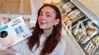 vlogmas ep3: organising baby clothes & installing our baby monitor - Ellie Baby Pro review