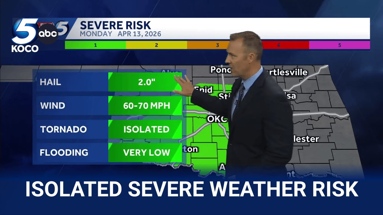 Oklahoma Weather Forecast: Severe storms possible Monday