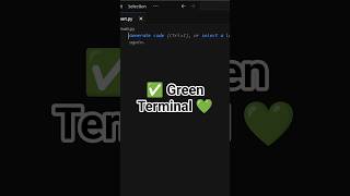 💚 Change Terminal Color Using Just One Line of Python 🤯 #coding #python #viral
