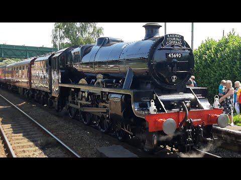 45690 "Leander" At Frodsham | The North Wales Coast Express Railtour (18/07/2021)