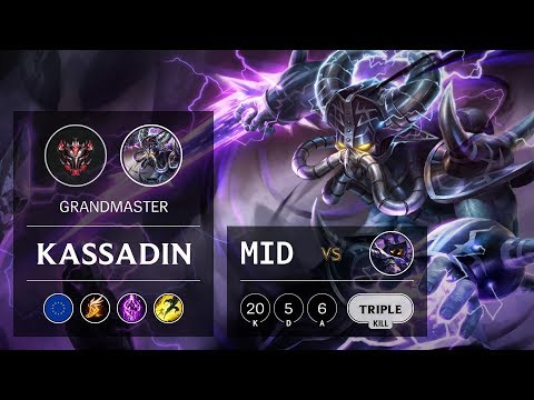 Kassadin Mid vs Veigar - EUW Grandmaster Patch 9.8