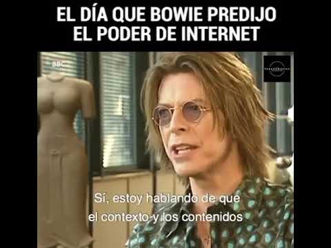 David Bowie pronosticando lo que sería internet