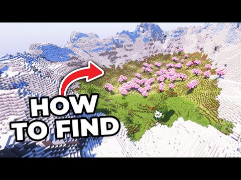 How to find the Cherry Grove/Cherry Blossom Biome in Minecraft