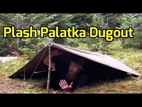 Plash Palatka Dugout Shelter Poncho Stealth Camping