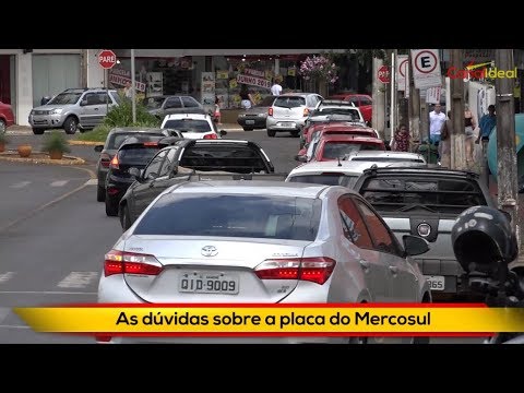 As dúvidas sobre a placa do Mercosul