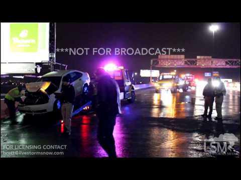 01-13-2017 Wichita, Kansas Freezing Rain 20 CAR HIGHWAY PILE UP