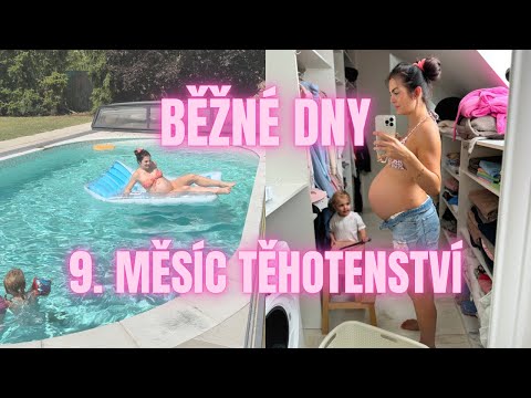 Běžné dny v 9. měsíci & nával energie před porodem | VLOG