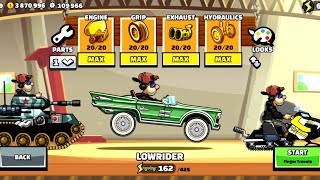 New Vehicle Lowrider Fully Upgraded| Gameplay Walkthrough | Hill climb racing 2|
