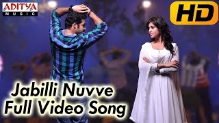 Jabilli Nuvve Full Video Song  Ramayya Vasthavayya