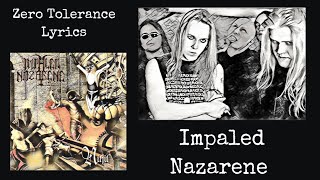 Impaled Nazarene : Zero Tolerance Lyrics