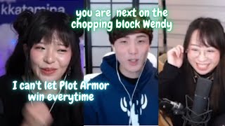 Miyoung is afarid of the famous Sykkuno's Plot Aromr.