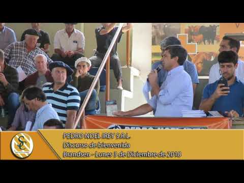 03-12-18  Discurso de Bienvenida - Pedro Noel Irey SRL - Brandsen
