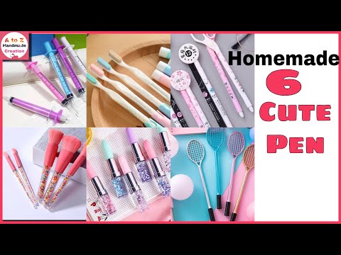 DIY Pen Decoration Idea/how to make homemade cute pen/easy pen decoration/school supply/Paper crafts