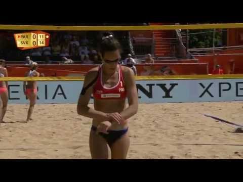 Michelle/Filippo (PAR) vs. Turnerova/Tomasekova (SVK)  - Den Haag - Women World Championships 2015