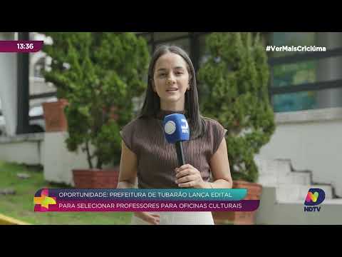 Tubarão abre edital para professores em oficinas culturais