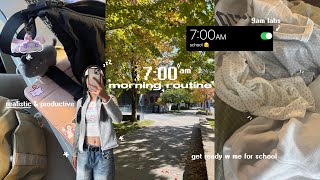 7am MORNING ROUTINE ☕️ 3rd year uni, realistic & productive, grwm