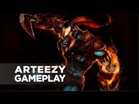 Arteezy playing Huskar (Gameplay)