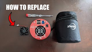 Hoe vervang je de ventilator van een ZWO-astrofotografiecamera?