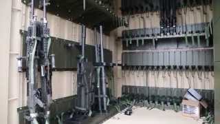 Military Shipping Container + Weapons Storage System from Spacesaver