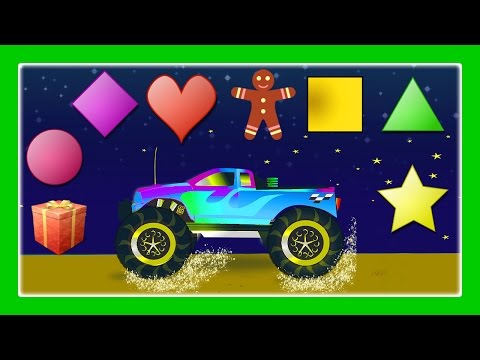Learn Shapes, Shapes Song With Monster Trucks For Children by JeannetChannel
