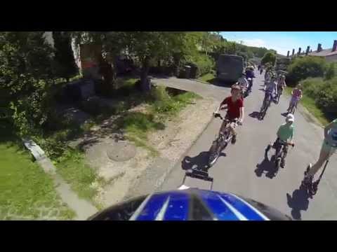 Biciklis felvonulás, rétsági gyereknap