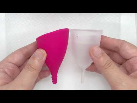 Menstrual cup squish test: Lily Cup Classic B vs Luna Cup Korea large size