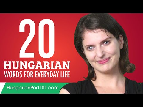 20 Hungarian Words for Everyday Life - Basic Vocabulary #1