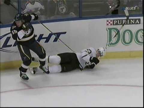 Cam Janssen drills Tom Wandell